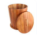 Hot Selling Wooden Rice Bucket ou Storage Container
